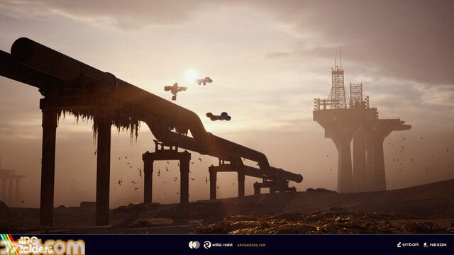 『アークレイダース』“リブン・タイズ”は工場とリゾート地で二分される新マップ。新ARC“タービン”や新マップコンディション“海岸探索”などが登場する大型アップデート“Riven Tides”が実施