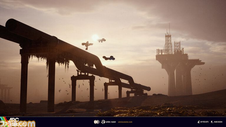 『アークレイダース』“リブン・タイズ”は工場とリゾート地で二分される新マップ。新ARC“タービン”や新マップコンディション“海岸探索”などが登場する大型アップデート“Riven Tides”が実施