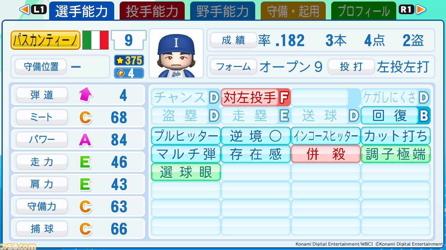 『パワプロ2026』WBCベスト8の代表選手能力値が初公開。アメリカ主将アーロンは威圧感持ちでパワーS。メキシコのアロサレーナ、侍J阪神の森下など