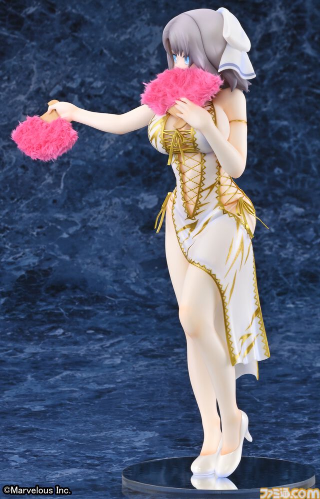 『閃乱カグラNewWave Gバースト』白チャイナドレスを着た雪泉のフィギュアが登場。3Dクリスタルセットが本日（6/7）より予約開始