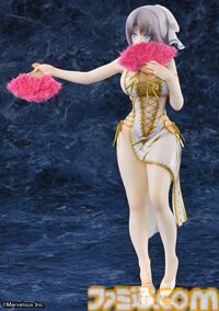 『閃乱カグラNewWave Gバースト』白チャイナドレスを着た雪泉のフィギュアが登場。3Dクリスタルセットが本日（6/7）より予約開始