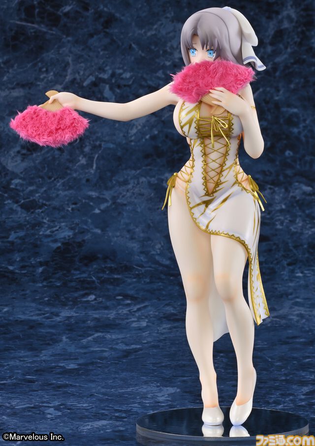 『閃乱カグラNewWave Gバースト』白チャイナドレスを着た雪泉のフィギュアが登場。3Dクリスタルセットが本日（6/7）より予約開始