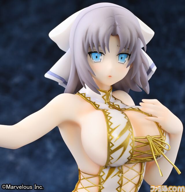 『閃乱カグラNewWave Gバースト』白チャイナドレスを着た雪泉のフィギュアが登場。3Dクリスタルセットが本日（6/7）より予約開始