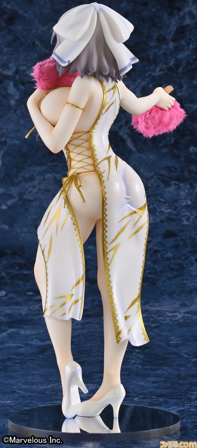 『閃乱カグラNewWave Gバースト』白チャイナドレスを着た雪泉のフィギュアが登場。3Dクリスタルセットが本日（6/7）より予約開始