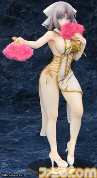 『閃乱カグラNewWave Gバースト』白チャイナドレスを着た雪泉のフィギュアが登場。3Dクリスタルセットが本日（6/7）より予約開始