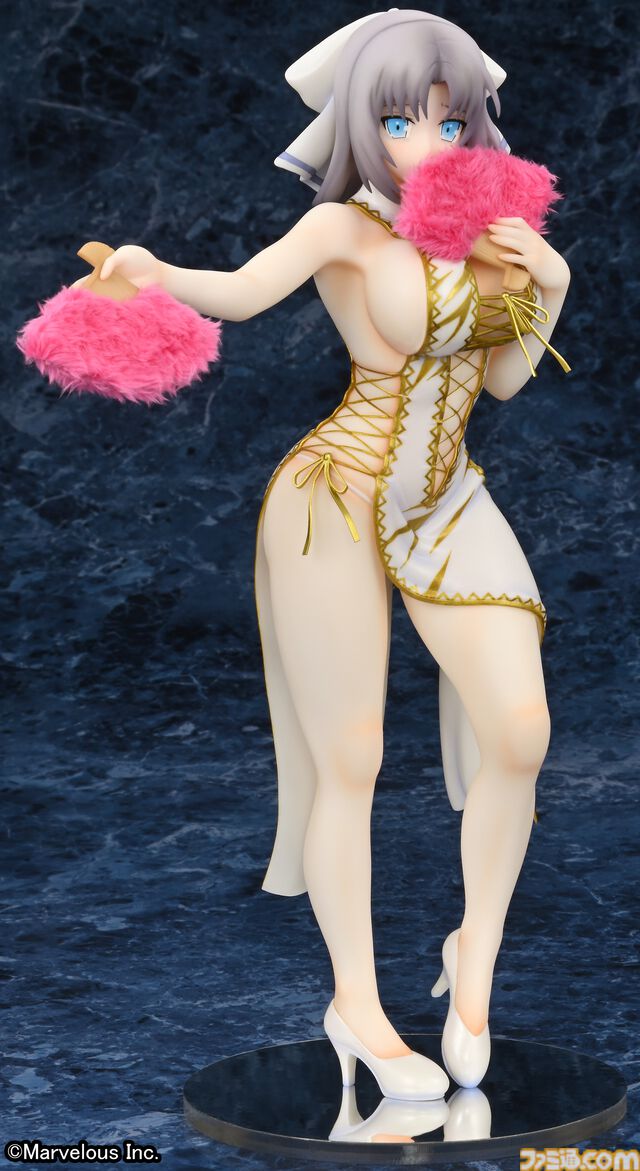 『閃乱カグラNewWave Gバースト』白チャイナドレスを着た雪泉のフィギュアが登場。3Dクリスタルセットが本日（6/7）より予約開始