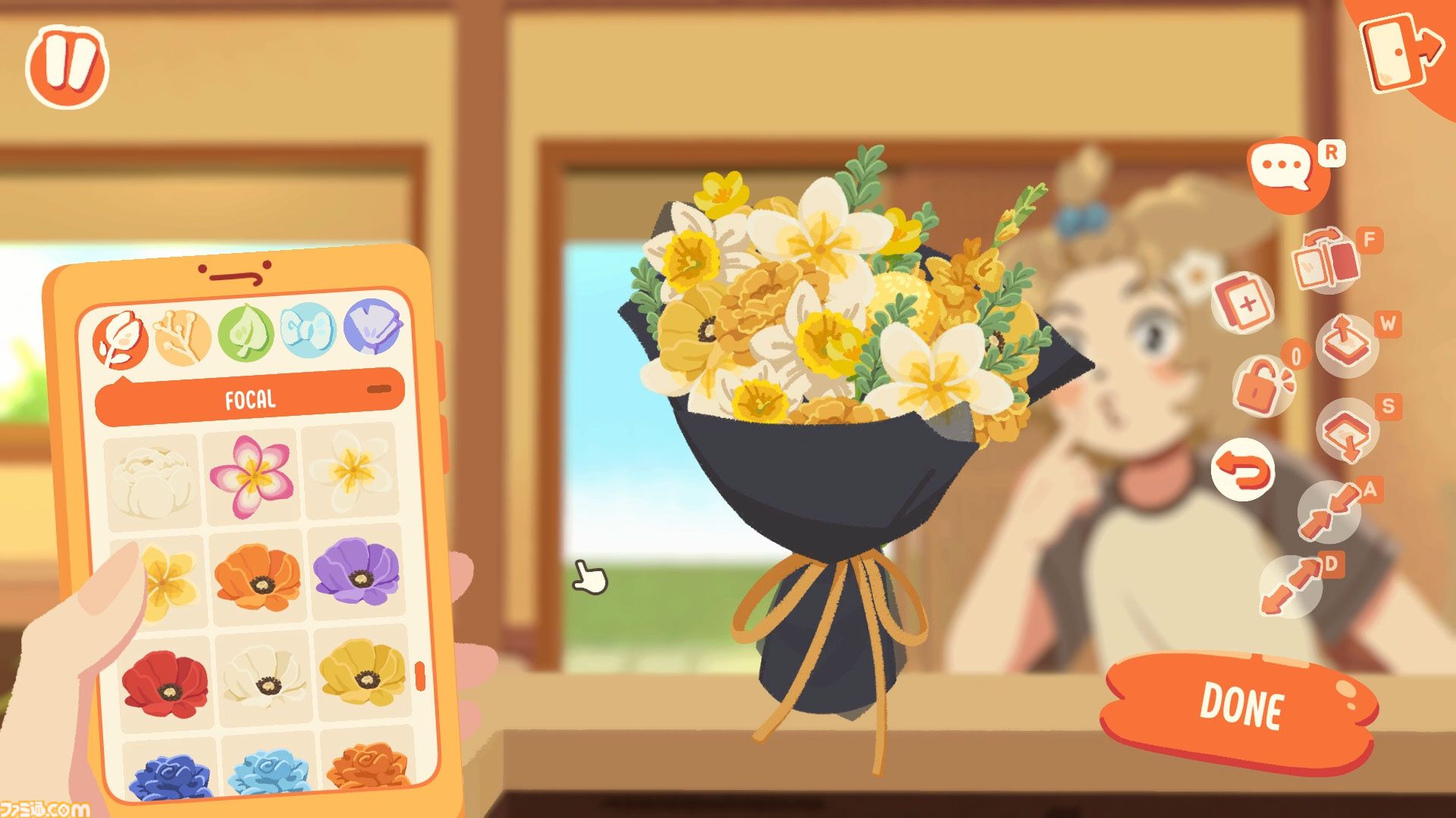 『Puni the Florist』ドジ妖精といっしょに心温まる花屋シミュ。特別なアプリで自由に花束をアレンジできる【6/8発売】