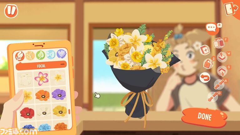 『Puni the Florist』ドジ妖精といっしょに心温まる花屋シミュ。特別なアプリで自由に花束をアレンジできる【6/8発売】