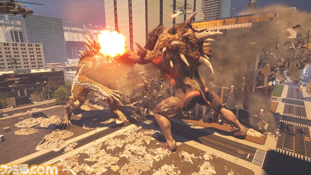 『BeastLink』怪獣や人間が大規模バトルをくり広げる、最大32人マルチ対応アクション。とある条件を満たせば怪獣になって暴れ回れる