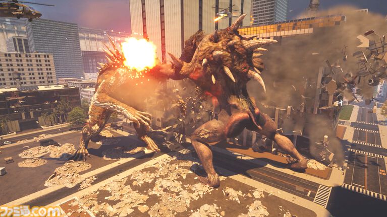 『BeastLink』怪獣や人間が大規模バトルをくり広げる、最大32人マルチ対応アクション。とある条件を満たせば怪獣になって暴れ回れる
