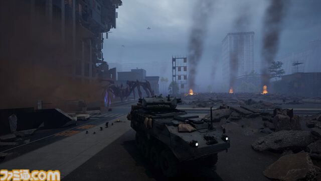 『BeastLink』怪獣や人間が大規模バトルをくり広げる、最大32人マルチ対応アクション。とある条件を満たせば怪獣になって暴れ回れる
