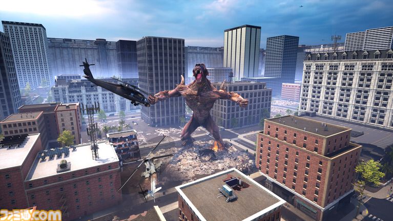 『BeastLink』怪獣や人間が大規模バトルをくり広げる、最大32人マルチ対応アクション。とある条件を満たせば怪獣になって暴れ回れる