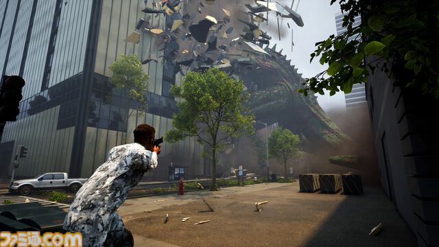『BeastLink』怪獣や人間が大規模バトルをくり広げる、最大32人マルチ対応アクション。とある条件を満たせば怪獣になって暴れ回れる