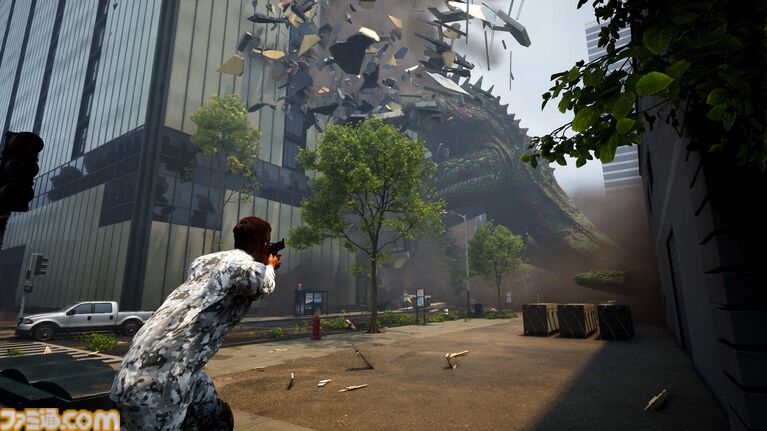 『BeastLink』怪獣や人間が大規模バトルをくり広げる、最大32人マルチ対応アクション。とある条件を満たせば怪獣になって暴れ回れる