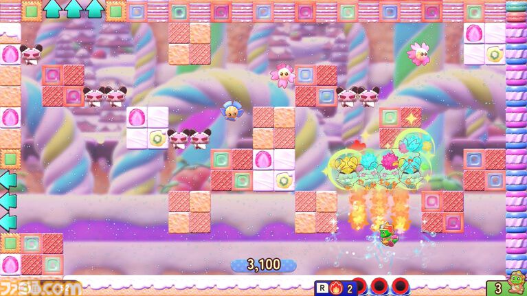 『バブルボブル シュガーダンジョン ブースト』新たなボーナスステージやアイテムなど新要素が公開。初代の“ちゃっくんハート”がリバイバル登場