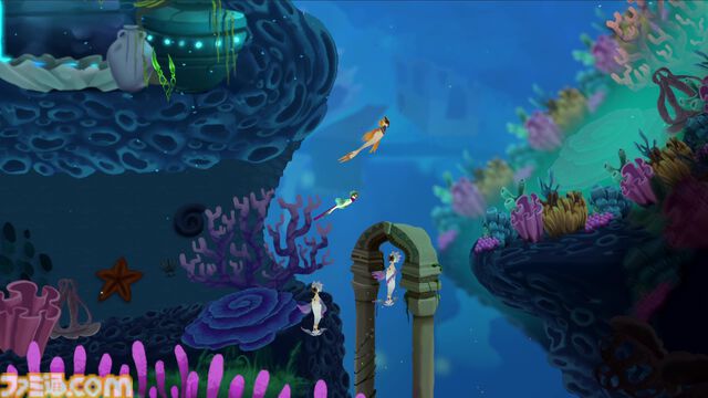 『バハムートとワクワクの木』アラビア神話に影響を受けた海底探索アドベンチャー、PS5＆Xbox版が発売。巨鯨バハムートや海中都市を描く幻想世界へ