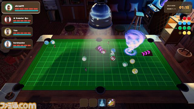 『BAIT BALL PARTY』順番無視の妨害ありビリヤード。最大6人で遊べるわちゃわちゃパーティーゲームのSteamストアページがオープン