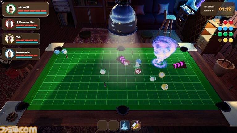 『BAIT BALL PARTY』順番無視の妨害ありビリヤード。最大6人で遊べるわちゃわちゃパーティーゲームのSteamストアページがオープン