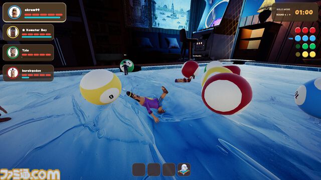 『BAIT BALL PARTY』順番無視の妨害ありビリヤード。最大6人で遊べるわちゃわちゃパーティーゲームのSteamストアページがオープン