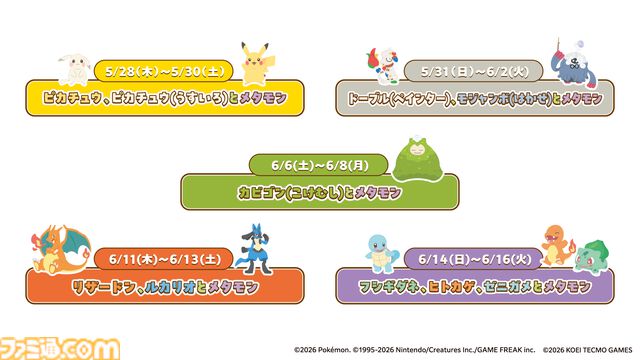 『ぽこ あ ポケモン』と極楽湯がコラボ。うすチュウをイメージしたお風呂や、メタモンの洗面器・こけむしカビゴンのスポンジなどのオリジナルグッズが登場
