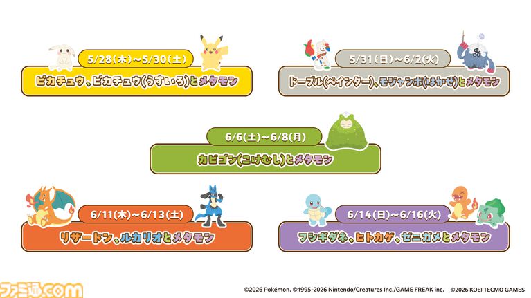 『ぽこ あ ポケモン』と極楽湯がコラボ。うすチュウをイメージしたお風呂や、メタモンの洗面器・こけむしカビゴンのスポンジなどのオリジナルグッズが登場