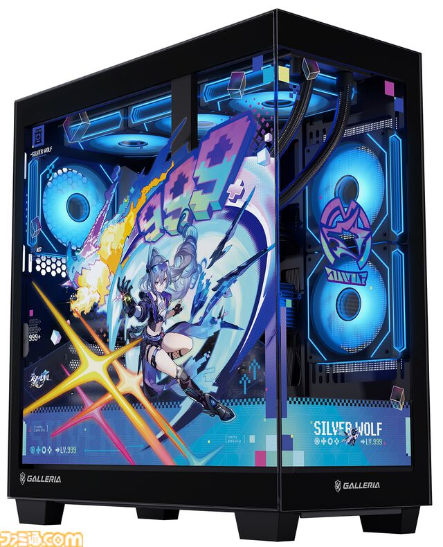 『崩壊：スターレイル』銀狼LV.999モデルのゲーミングPCがガレリアより発売。限定デザインのケースに加えオリジナルマウスカーソルやコントローラースタンドが付属