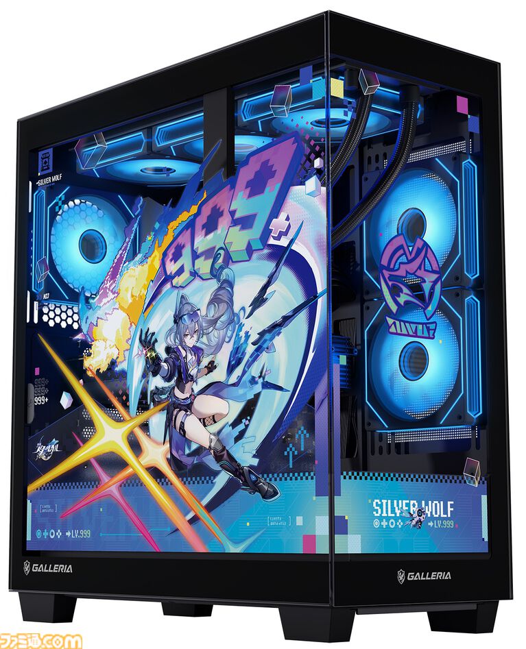 『崩壊：スターレイル』銀狼LV.999モデルのゲーミングPCがガレリアより発売。限定デザインのケースに加えオリジナルマウスカーソルやコントローラースタンドが付属
