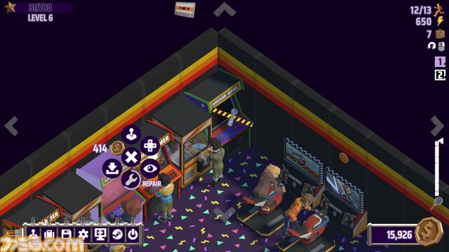 『放置ゲームセンター Corner Arcade』ゲームセンターを経営する放置系ゲームのプレイテストがSteamにて開催。自由なレイアウトで懐かしのカオスなゲーセンも作れる