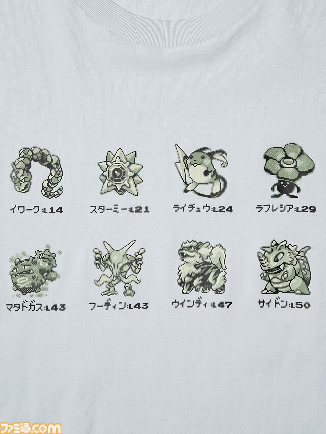 『ポケモン』ユニクロUT新作が7月下旬発売。ドット絵のゲンガー、ミュウツー、初代ジムリーダーの各手持ちを配したデザインなどが登場
