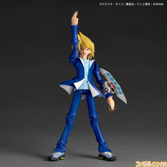 『遊戯王』城之内くんのアクションフィギュアがリボルテックより登場。アゴの再現度◎な“パーフェクト城之内”顔パーツが予約特典として付属