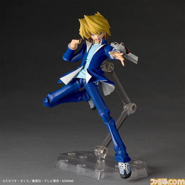『遊戯王』城之内くんのアクションフィギュアがリボルテックより登場。アゴの再現度◎な“パーフェクト城之内”顔パーツが予約特典として付属
