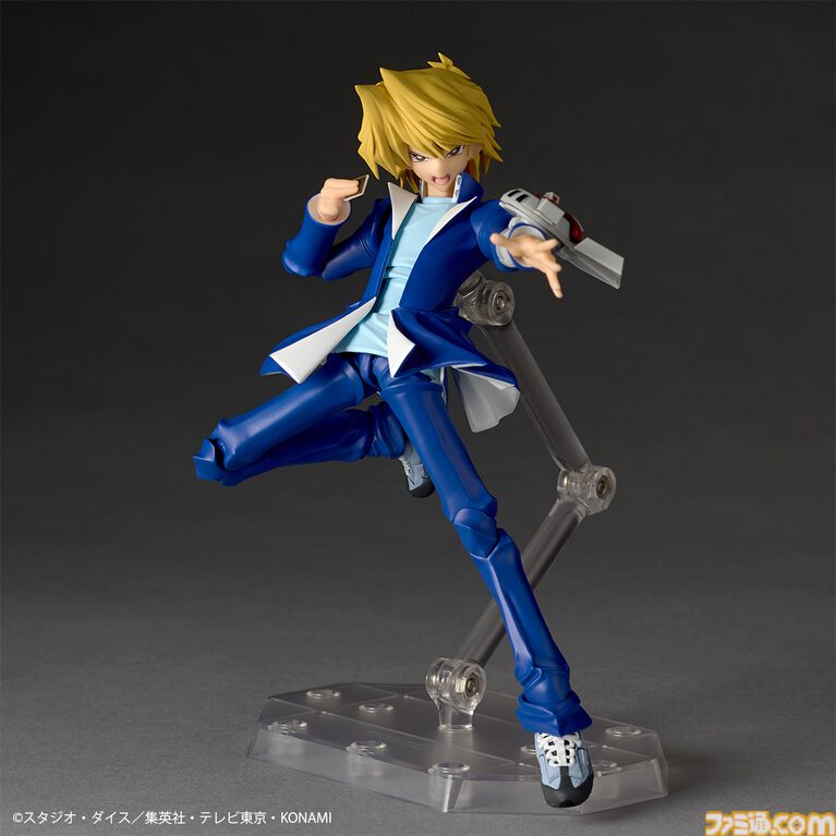 『遊戯王』城之内くんのアクションフィギュアがリボルテックより登場。アゴの再現度◎な“パーフェクト城之内”顔パーツが予約特典として付属