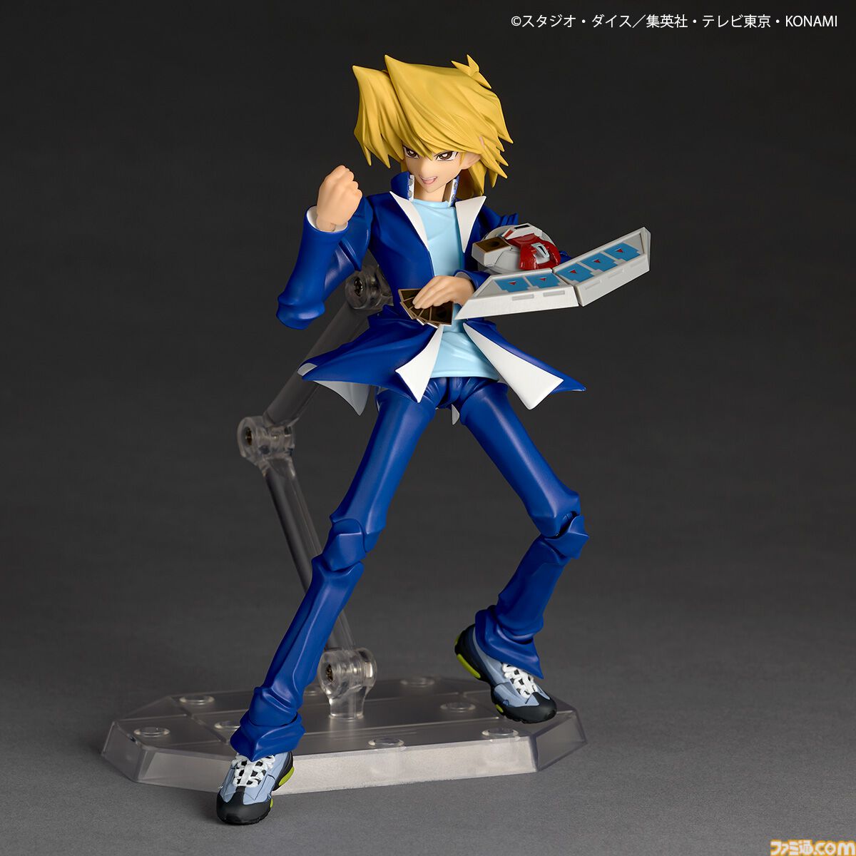 『遊戯王』城之内くんのアクションフィギュアがリボルテックより登場。アゴの再現度◎な“パーフェクト城之内”顔パーツが予約特典として付属