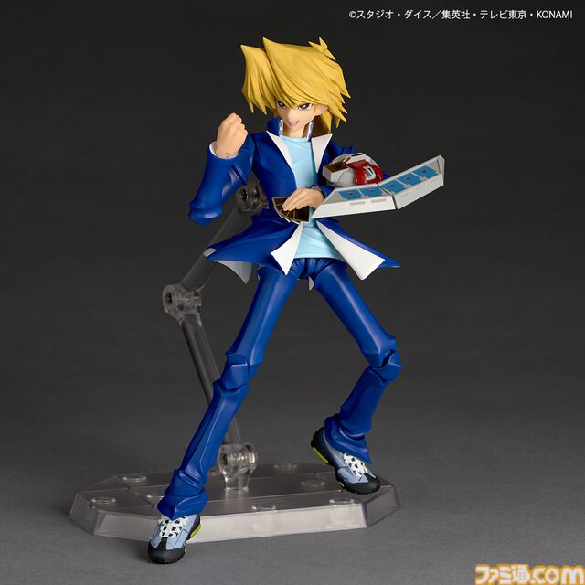 『遊戯王』城之内くんのアクションフィギュアがリボルテックより登場。アゴの再現度◎な“パーフェクト城之内”顔パーツが予約特典として付属