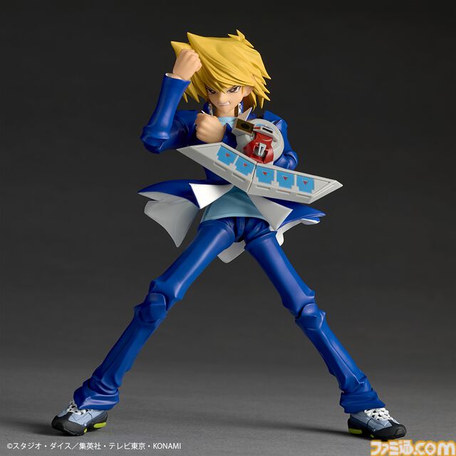 『遊戯王』城之内くんのアクションフィギュアがリボルテックより登場。アゴの再現度◎な“パーフェクト城之内”顔パーツが予約特典として付属