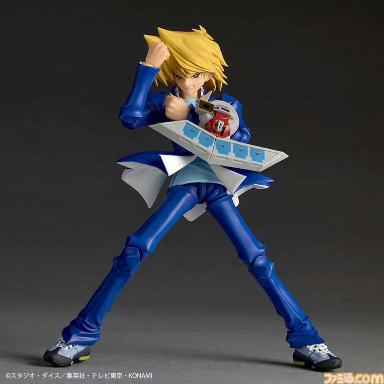 『遊戯王』城之内くんのアクションフィギュアがリボルテックより登場。アゴの再現度◎な“パーフェクト城之内”顔パーツが予約特典として付属
