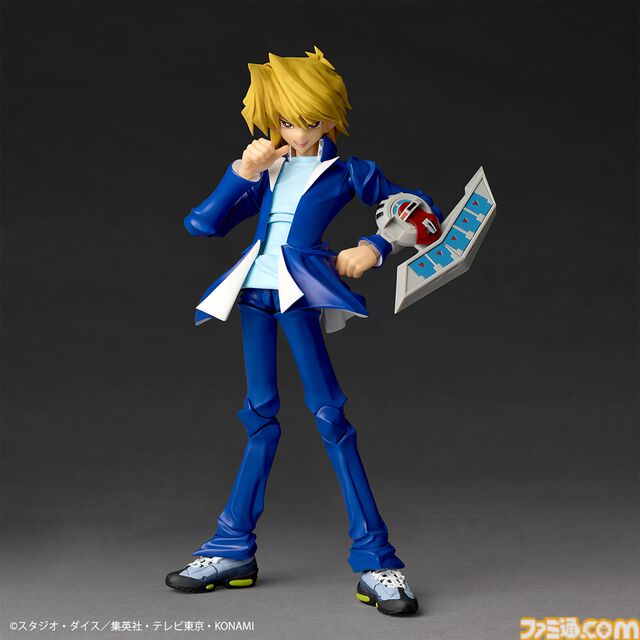 『遊戯王』城之内くんのアクションフィギュアがリボルテックより登場。アゴの再現度◎な“パーフェクト城之内”顔パーツが予約特典として付属