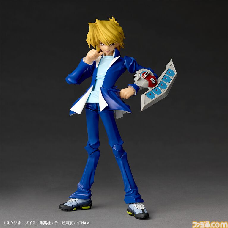 『遊戯王』城之内くんのアクションフィギュアがリボルテックより登場。アゴの再現度◎な“パーフェクト城之内”顔パーツが予約特典として付属