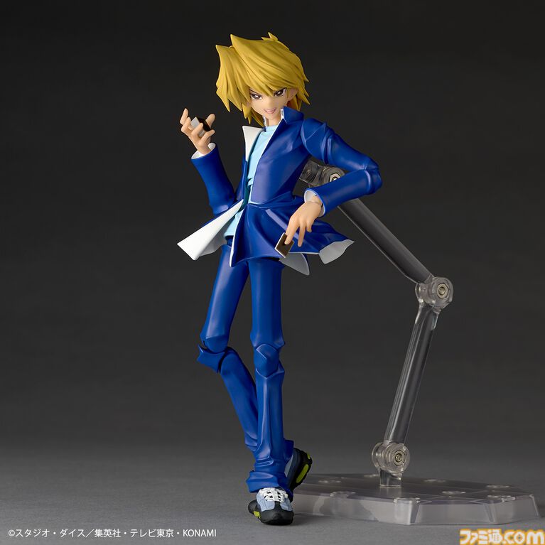 『遊戯王』城之内くんのアクションフィギュアがリボルテックより登場。アゴの再現度◎な“パーフェクト城之内”顔パーツが予約特典として付属