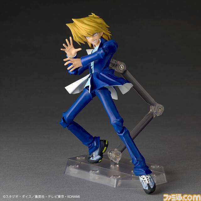 『遊戯王』城之内くんのアクションフィギュアがリボルテックより登場。アゴの再現度◎な“パーフェクト城之内”顔パーツが予約特典として付属