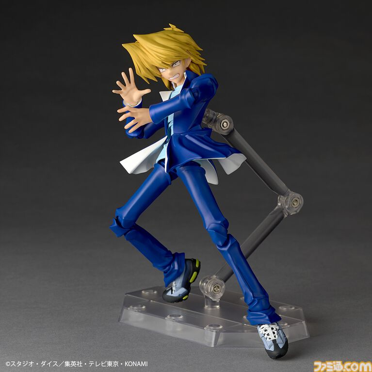 『遊戯王』城之内くんのアクションフィギュアがリボルテックより登場。アゴの再現度◎な“パーフェクト城之内”顔パーツが予約特典として付属