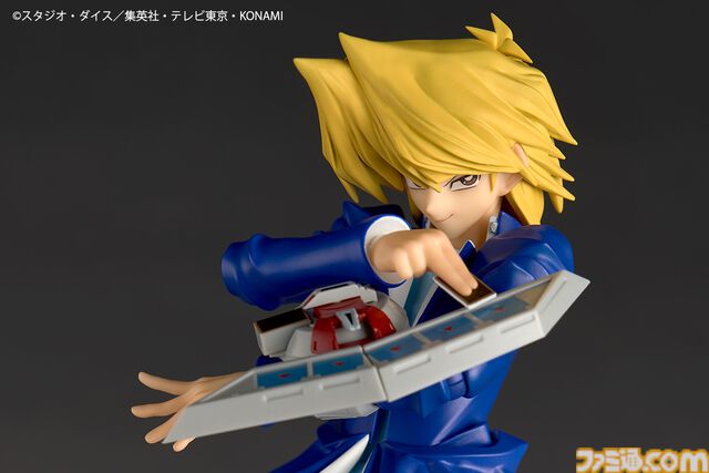 『遊戯王』城之内くんのアクションフィギュアがリボルテックより登場。アゴの再現度◎な“パーフェクト城之内”顔パーツが予約特典として付属