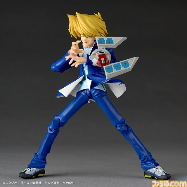 『遊戯王』城之内くんのアクションフィギュアがリボルテックより登場。アゴの再現度◎な“パーフェクト城之内”顔パーツが予約特典として付属