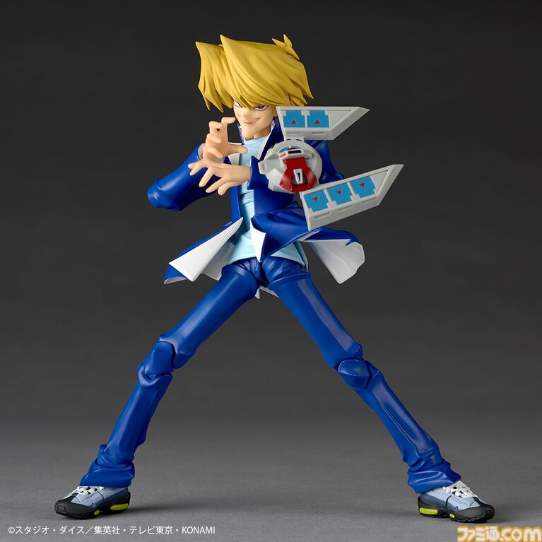『遊戯王』城之内くんのアクションフィギュアがリボルテックより登場。アゴの再現度◎な“パーフェクト城之内”顔パーツが予約特典として付属
