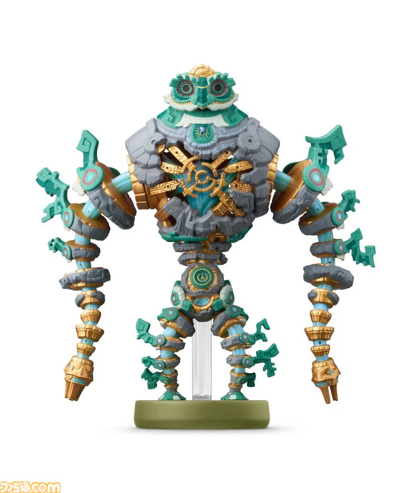 『ゼルダの伝説 ティアキン』ミネルゴーレムのamiiboが9月17日に発売。ゲーム内で使用すると夜に光る特別な“パラセールの生地”が手に入る