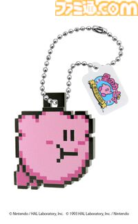 『星のカービィ』カービィの立体ドットキーホルダーガチャが6月中旬に発売。ワープスターや大砲に乗った姿も含めた全5種
