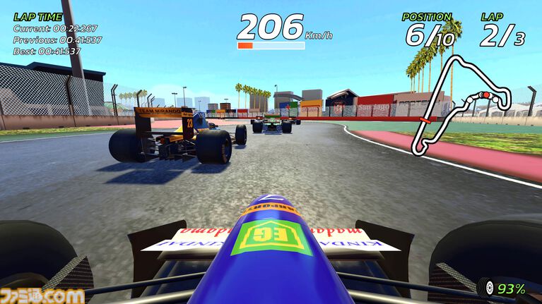 『4PGP』90年代風アーケードレースゲームのPS5/Steam版が6月11日発売。隠しマシンの追加やアクセル・ブレーキのアナログ入力対応などの新要素も