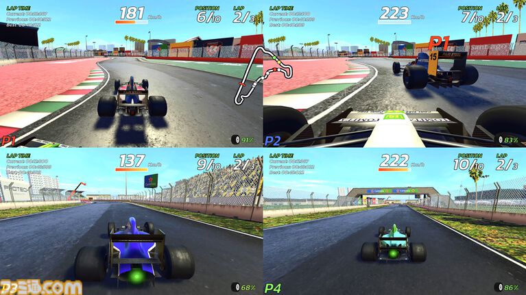 『4PGP』90年代風アーケードレースゲームのPS5/Steam版が6月11日発売。隠しマシンの追加やアクセル・ブレーキのアナログ入力対応などの新要素も