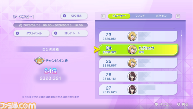『ポケモンチャンピオンズ』プロデューサー・星野正昭氏インタビュー。ポケモン＆持ち物の追加タイミングやシングルバトル公式大会の開催など新情報公開！　時間切れ時の引き分けについても言及