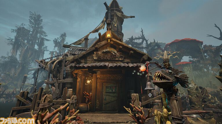 『ドレッドムア』水没世界の不気味な魚釣りアドベンチャーがBitSummit2026に出展。濁った釣り場、変異した怪物（？）も出てくる過酷な舞台